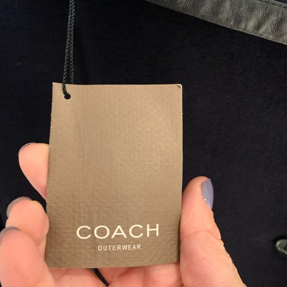 Coach Black Wool ankle length coat size 14 - Picture 8 of 9